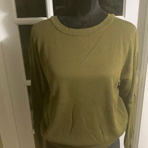 G by Giuliana Green Sweater with Ribbon Detail on back